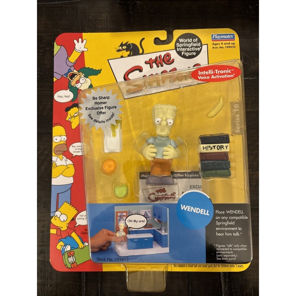 Wendell The Simpsons WOS World Of Springfield Action Figure New Playmates